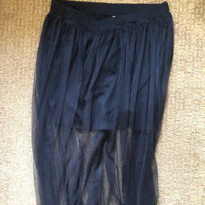 Tulle Overlay Skirt